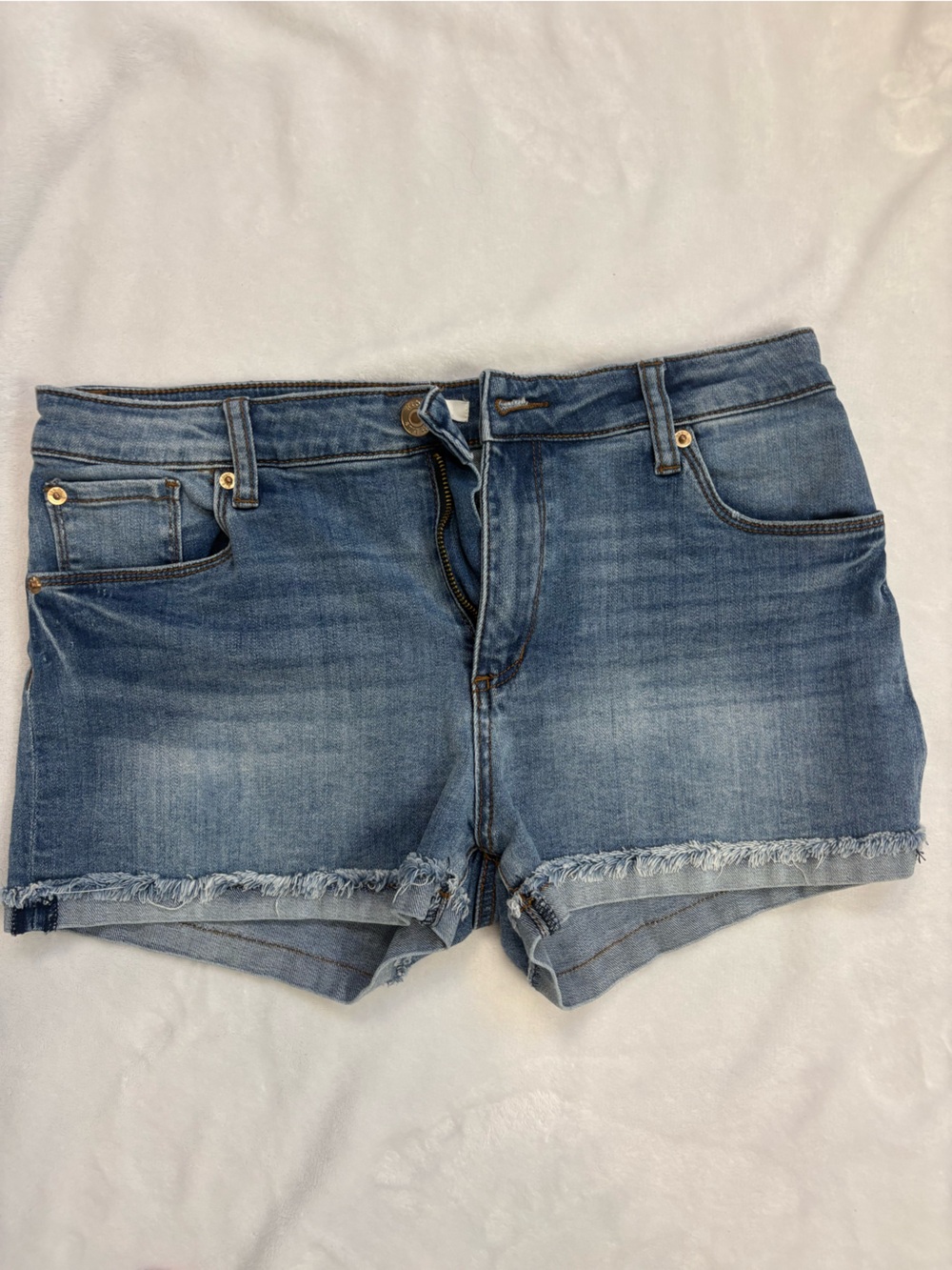 STS Blue Women's Distressed Light Blue Denim Cutoff Shorts